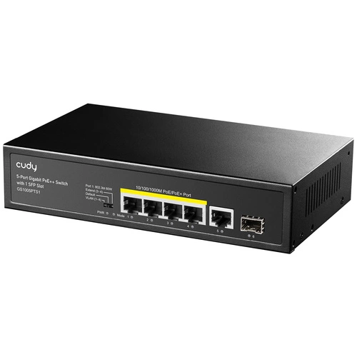 Conmutador Cudy GS1005PTS1 5x 1Gb 120 W PoE+