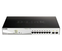 Conmutador D-Link DGS-1210-10MP/E 8x 1Gb 2x SFP 130 W PoE+
