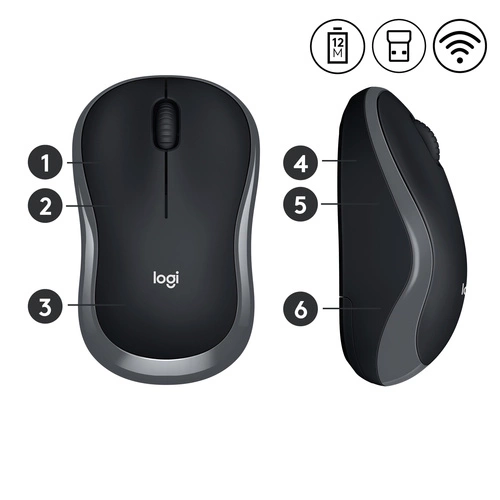 Inalámbrico ratón Logitech M185 910-002238