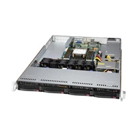 Platforma deservidor Supermicro 1U 510P-WT SYS-510P-WT Intel x 1 DDR4 x 8 4 x 3.5" SATA/SAS/NVME PSU 1