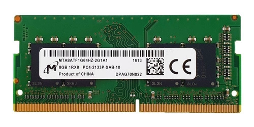 Memoria RAM 1x 8GB Micron SO-DIMM DDR4 2133MHz PC4-17000 | MTA8ATF1G64HZ-2G1