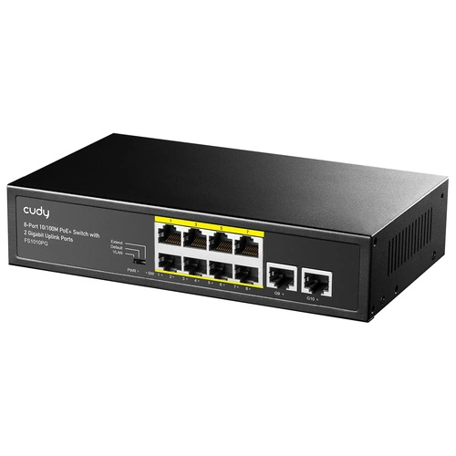 Conmutador Cudy FS1010P 10x 100Mb 120 W PoE+