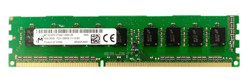 Memoria RAM 1x 4GB Micron ECC UNBUFFERED DDR3 1600MHz PC3-12800 UDIMM | MT18KSF51272AZ-1G6