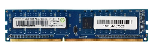 Memoria RAM 1x 4GB Ramaxel NON-ECC UNBUFFERED DDR3 1600MHz PC3-12800 UDIMM | RMR5030ME68F9F-160