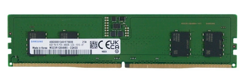 Memoria RAM 1x 8 GB Samsung NON-ECC UNBUFFERED DDR5 4800MHz PC5-38400 UDIMM | M323R1GB4BB0-CQK