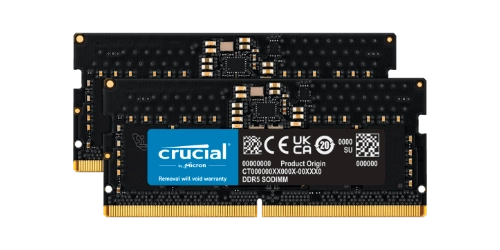 Memoria RAM 1x 16 GB Crucial SO-DIMM DDR5 4800MHz PC5-38400 | CT2K8G48C40S5