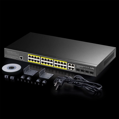 Conmutador Cudy GS2028PS4-300W 24x 1Gb 4x SFP+ 300 W PoE+