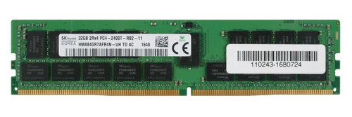 Memoria RAM 1x 32GB Hynix ECC REGISTERED DDR4 2Rx4 2400MHz PC4-19200 RDIMM | HMA84GR7AFR4N-UH