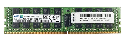Memoria RAM 1x 32GB Lenovo ThinkServer & System X DDR4 2Rx4 2133MHz ECC REGISTERED DIMM | LENOVO P/N: 47J0256 | OPT: 95Y4808 | FRU: 95Y4810