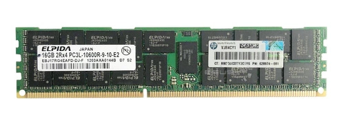 Memoria RAM 1x 16GB ELPIDA ECC REGISTERED DDR3 1333MHz PC3-10600 RDIMM | EBJ17RG4EAFD-DJ-F