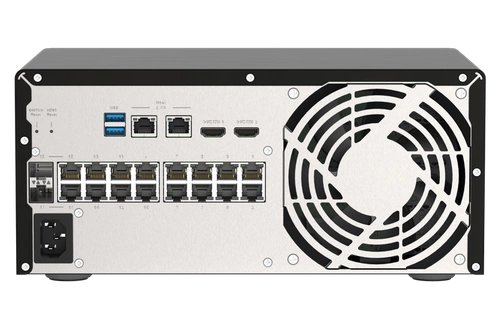 Conmutador QNAP QGD-3014-16PT-8G 14x 1Gb 2x RJ-45/SFP+ 140 W PoE+