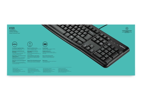 Teclado Cableado Logitech Keyboard K120 for Business QWERTY