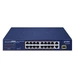 Conmutador Planet FGSD-1821P 16x 100Mb | 1x 1Gb 1x RJ-45/SFP 185 W PoE+