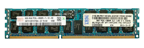 Memoria RAM 1x 8GB Hynix ECC REGISTERED DDR3 4Rx8 1066MHz PC3-8500 RDIMM | HMT31GR7CFR8A-G7