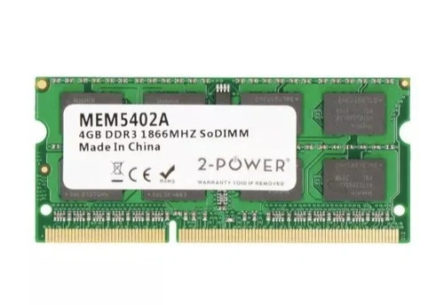 Memoria RAM 1x 4 GB 2 POTENCIAS SO-DIMM DDR3 1866 MHz PC3-14900 | MEM5402A