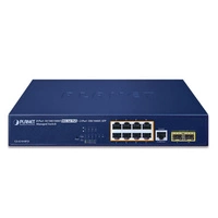 Conmutador Planet GS-4210-8P2S 8x 1Gb 2x SFP 140 W PoE+