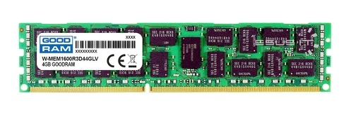 Memoria RAM 1x 4GB GoodRAM ECC REGISTERED DDR3 2Rx4 1600MHz PC3-12800 RDIMM | W-MEM1600R3D44G