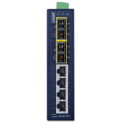 Conmutador Planet ISW-621 4x 100Mb 2x 100Mbps SFP