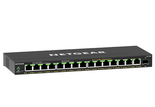 Conmutador Netgear GS316EP-100PES 15x 1Gb 1x SFP 180 W PoE+