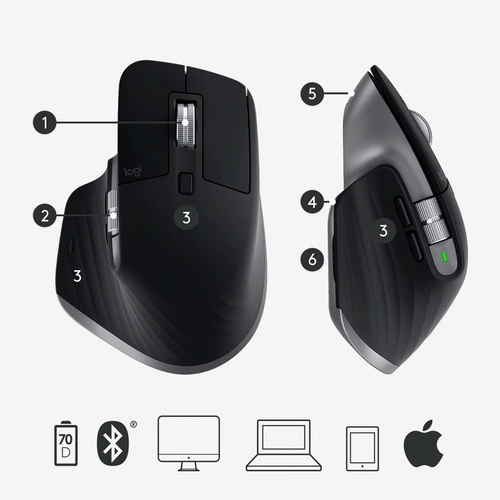 Inalámbrico ratón Logitech MX Master 3 f/ Mac 910-005696