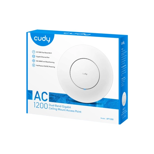 Access Point (Punto de acceso) Cudy AP1300 2.4 GHz | 5 GHz 867 Mbps 802.11 a/b/g/n/ac