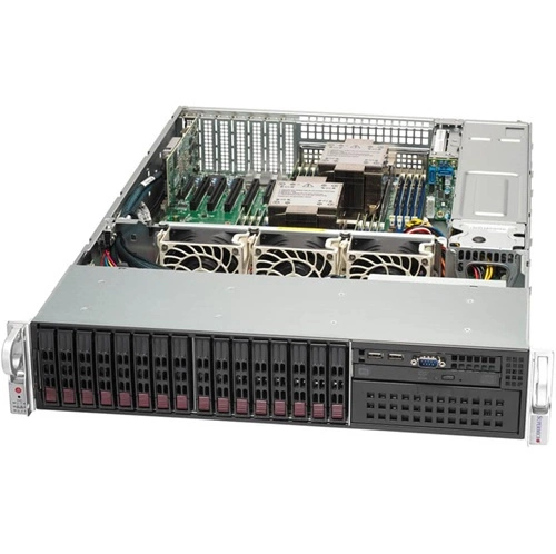 Platforma deservidor Supermicro 2U 221P-C9R SYS-221P-C9R Intel x 2 DDR5 x 16 16 x 2.5" SATA/SAS/NVME PSU 1+1