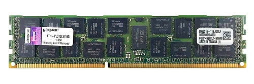 Memoria RAM 1x 16GB Kingston ECC REGISTERED DDR3 1333MHz PC3-10600 RDIMM | KTH-PL313LV/16G