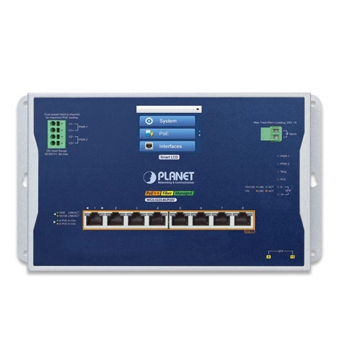 Conmutador Planet WGS-5225-8UP2SV 8x 1Gb 2x SFP 720 W PoE++