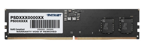 Memoria RAM 1x 8 GB Patriot NON-ECC UNBUFFERED DDR5 4800MHz PC5-38400 UDIMM | PSD58G480041