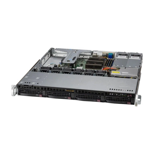 Platforma deservidor Supermicro 1U 510T-M SYS-510T-M Intel x 1 DDR4 x 4 4 x 3.5" SATA PSU 1