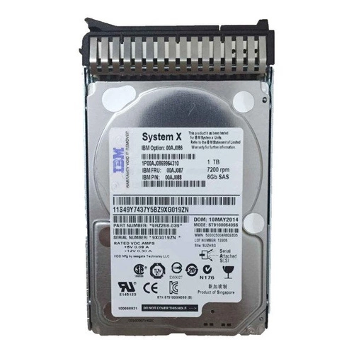 Disco duro dedicado a Lenovo servidor 2.5'' capacidad 1TB 7200RPM HDD SAS 6Gb/s 00AJ141