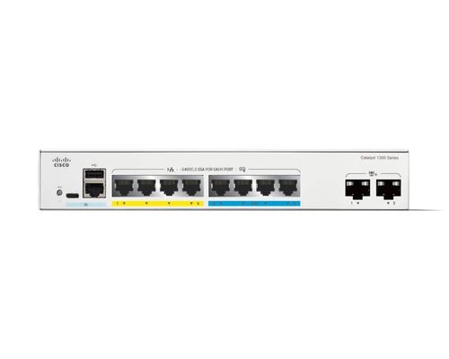 Switch Cisco Catalizador C1300-8MGP-2X 4x 1Gb | 4x 2.5Gb 2x SFP+ 120 W PoE+