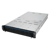 Platforma deservidor ASUS 2U RS720A-E12-RS24/10G/2.6kW/16NVMe 90SF02E1-M00710 AMD x 2 DDR5 x 24 24 x 2.5" SATA/SAS/NVME PSU 1+1