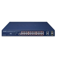 Conmutador Planet GS-4210-24HP2C 24x 1Gb 2x RJ-45/SFP 515 W PoE++