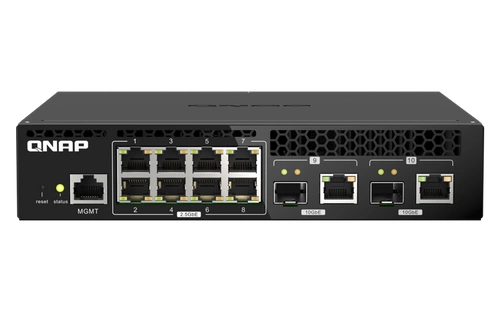 Conmutador QNAP QSW-M2108R-2C 8x 2.5Gb 2x RJ-45/SFP+