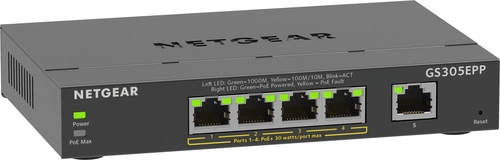 Conmutador Netgear GS305EPP-100PES 5x 1Gb 120 W PoE+
