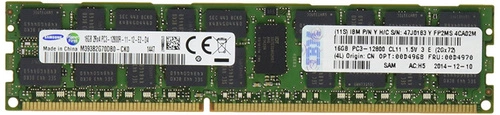 Memoria RAM 1x 16GB IBM ThinkServer & System X DDR3 1333MHz ECC REGISTERED DIMM | IBM P/N: 00D4968 | OPT: 47J0183 | FRU: 00D4970