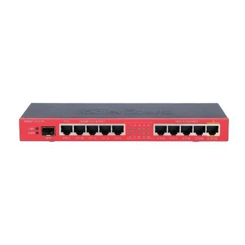 Router Mikrotik RB2011iLS-IN 5x RJ-45 10/100 Mb/s 5x RJ-45 10/100/1000 Mb/s 1x SFP Port 
