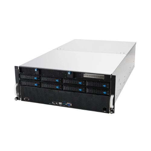 Platforma deservidor ASUS 4U ESC8000A-E11-SKU4/3KW(2+2)/3PCIe/2NVMe 90SF0212-M00970 AMD x 2 DDR4 x 32 10 x 2.5" SATA/SAS+2NVME PSU 2+2