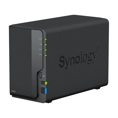 Servidor NAS Synology DS223 2x SSD | HDD SATA 2GB RAM