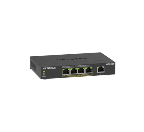 Conmutador Netgear GS305P-300EUS 5x 1Gb 63 W PoE+