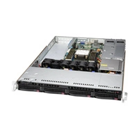 Platforma deservidor Supermicro 1U 510P-WTR SYS-510P-WTR Intel x 1 DDR4 x 8 4 x 3.5" SATA/SAS/NVME PSU 1+1