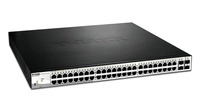 Conmutador D-Link DGS-1210-52MP/E 48x 1Gb 4x RJ-45/SFP 370 W PoE+