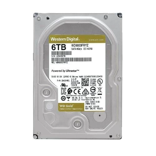 Disco duro Western Digital GOLD 3.5'' HDD 6TB 7200RPM SATA 6Gb/s 256MB | WD6004FRYZ
