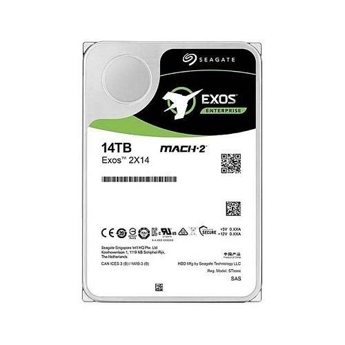 Disco duro Seagate Exos 2X14 3.5'' HDD 14TB 7200RPM SAS 12Gb/s 256MB | ST14000NM0001