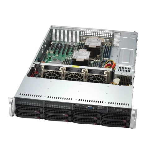 Platforma deservidor Supermicro 2U 621P-TR SYS-621P-TR Intel x 2 DDR5 x 16 8 x 3.5" SATA/SAS/NVME PSU 1+0