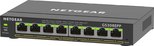 Conmutador Netgear GS308EPP-100PES 8x 1Gb 123 W PoE+