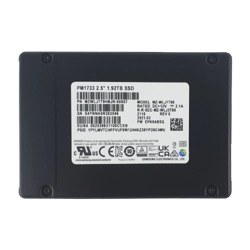 Disco SSD Samsung PM1733 1920 U.2 NVMe PCIe | MZWLJ1T9HBJR