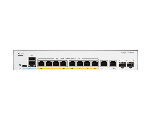 Switch Cisco Catalizador C1200-8P-E-2G 8x 1Gb 2x RJ-45/SFP 67 W PoE+