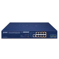 Conmutador Planet MGS-6320-8HP2X 4x 1Gb | 4x 2.5Gb 2x SFP+ 240 W PoE++